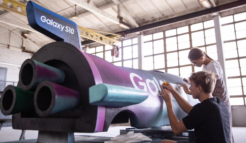 Samsung trusts VGTU Linkmenų Fabrikas to make their soapbox race vehicle